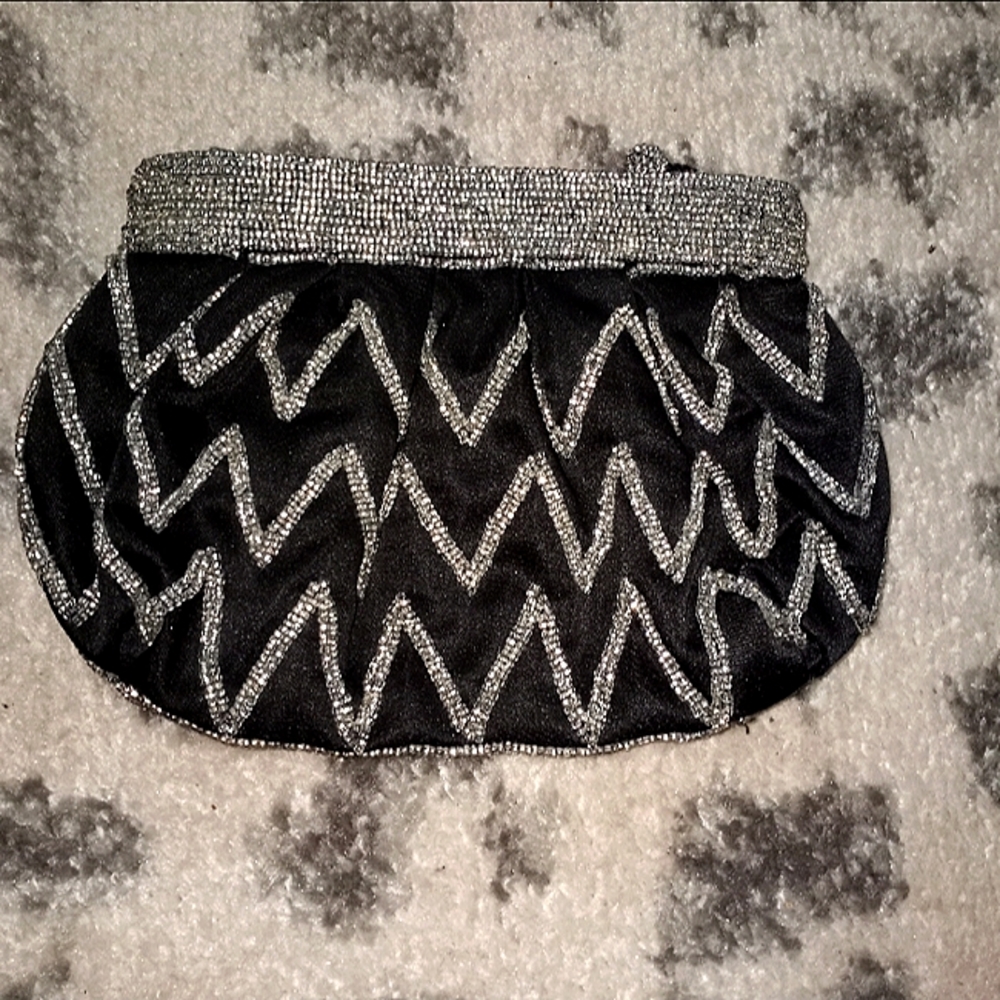 Vintage Beaded Clutch Bag